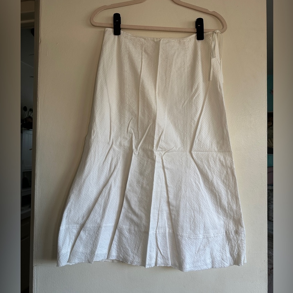 J. Crew Classic White A-Line Skirt